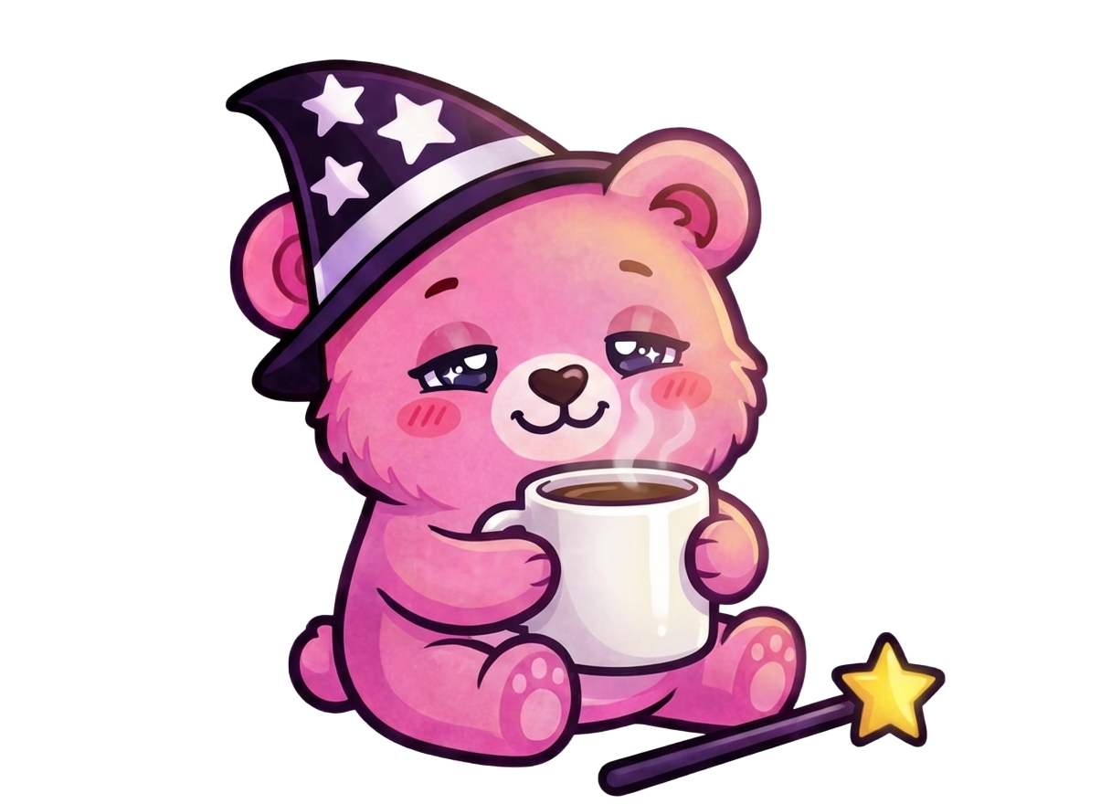 Wizz with coffee